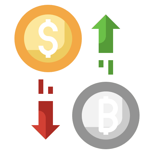 Currency business and finance euro dollar icon Currency business and finance euro dollar icon