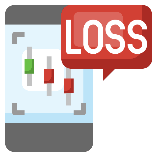 Loss loss notification losses icon Loss loss notification losses icon