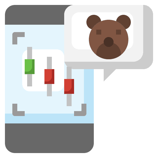 Bear market investment trade bear market icon Bear market investment trade bear market icon