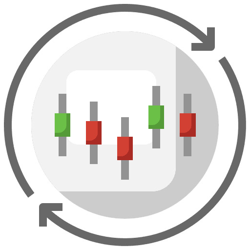 Refresh cycle graph circular arrow icon Refresh cycle graph circular arrow icon