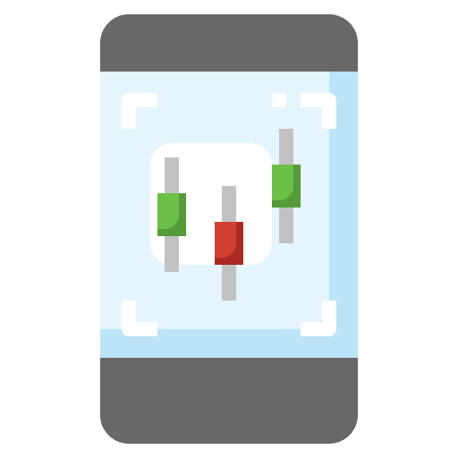 Smartphone market trading business and finance icon Smartphone market trading business and finance icon