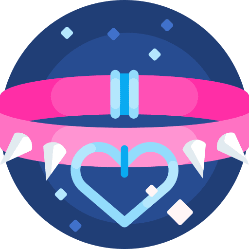 Choker heart bachelorette femenine icon