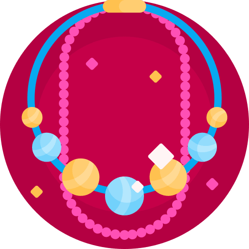 Beads accessories necklace beads icon Beads accessories necklace beads icon
