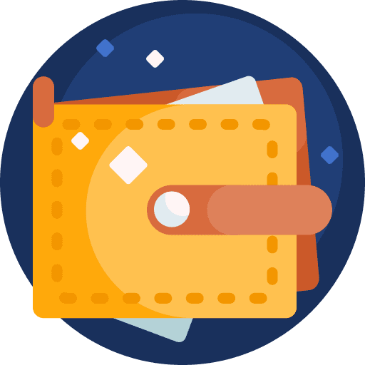 Wallet money fashion card icon Wallet money fashion card icon