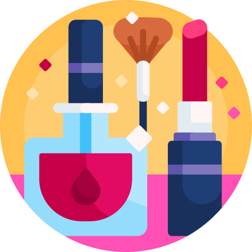 Cosmetics brush fashion cosmetics icon Cosmetics brush fashion cosmetics icon