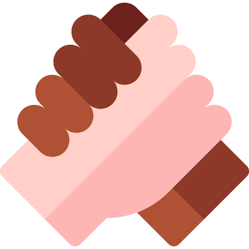 Handshake afro help hands and gestures icon