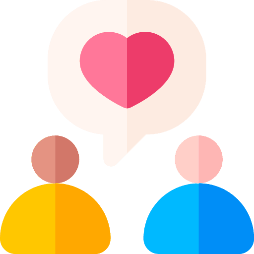 Love conversation love relationship icon