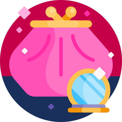 Purse mirror fashion purse icon Purse mirror fashion purse icon