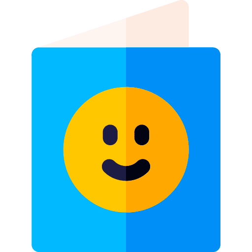 Greeting card message greeting card happy face icon Greeting card message greeting card happy face icon