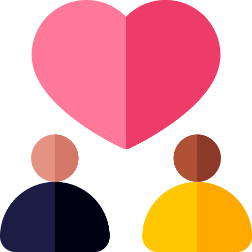 Love heart relationship love and romance icon