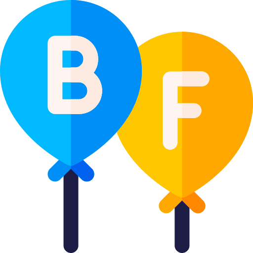 Balloons besties balloons friendship day icon Balloons besties balloons friendship day icon