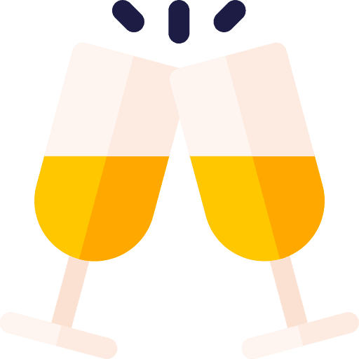 Champagne food and restaurant celebration alcohol icon Champagne food and restaurant celebration alcohol icon