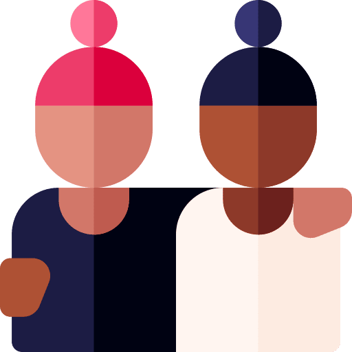 Friends afro woman friends icon Friends afro woman friends icon