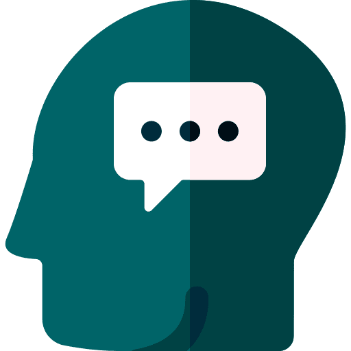 Chat think mind emotion icon