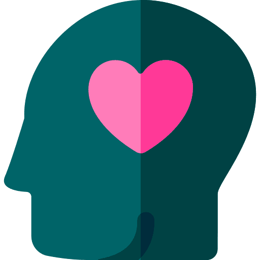 Love think intelligence love icon
