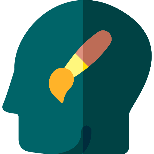 Creative emotion mind intelligence icon Creative emotion mind intelligence icon