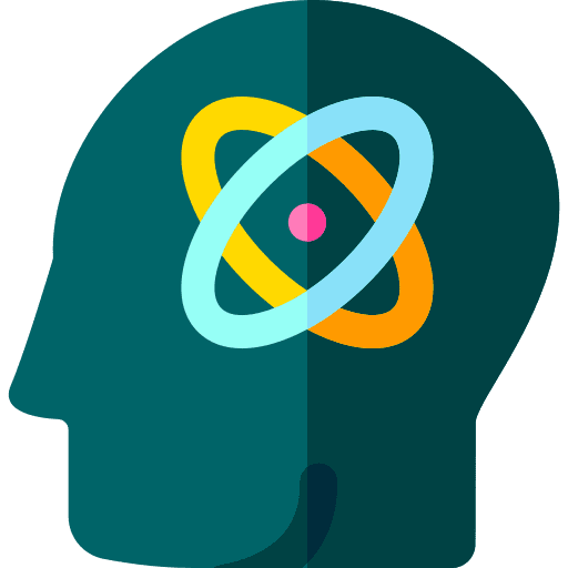 Science intelligence wellness think icon Science intelligence wellness think icon