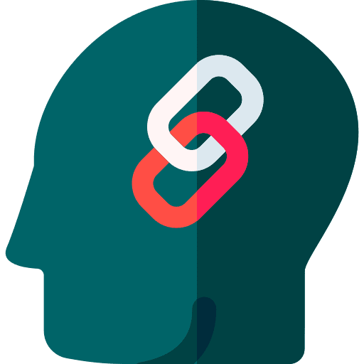 Link wellness emotion think icon Link wellness emotion think icon