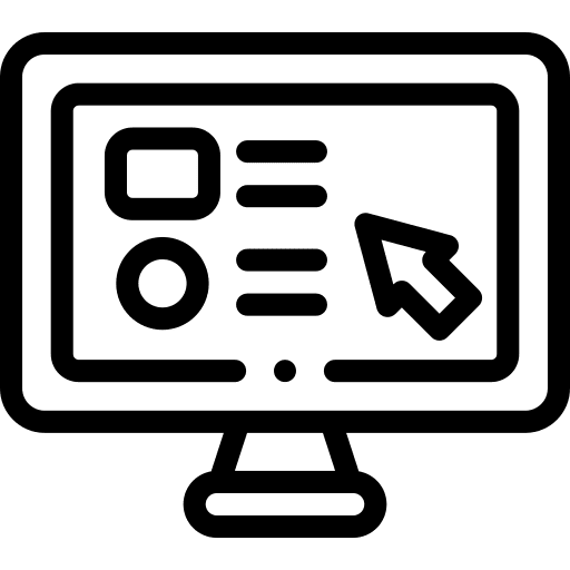 Online lesson course education mortarboard icon