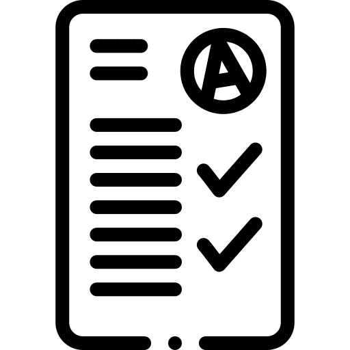 Test pen document education icon Test pen document education icon