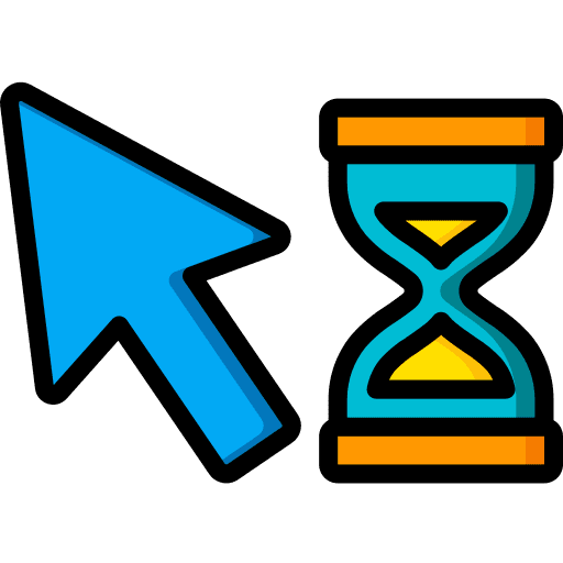 Hourglass hourglass waiting time icon