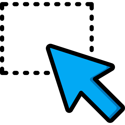 Selection arrow click ui icon