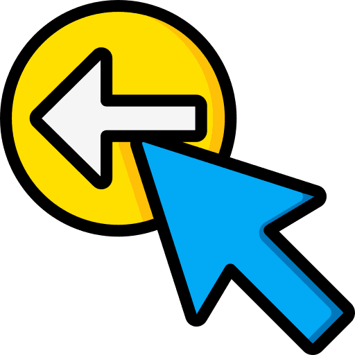 Back point pointer ui icon