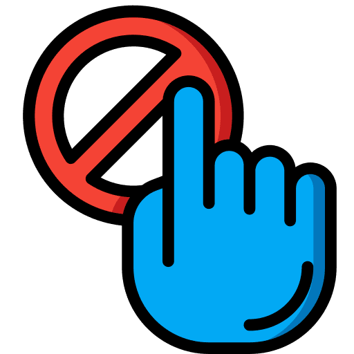 Block error click block icon
