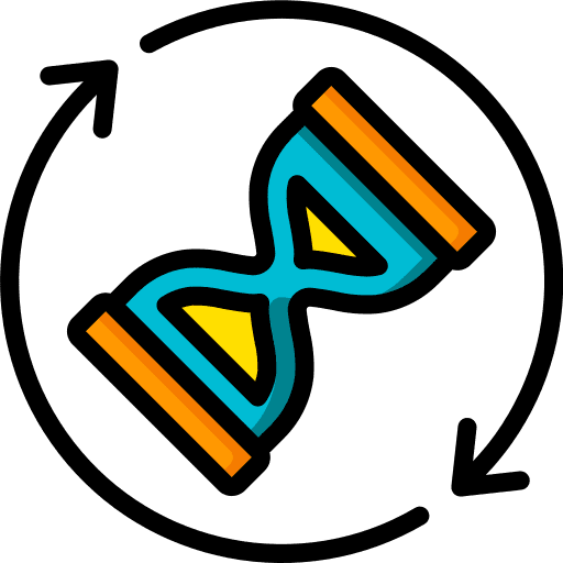 Hourglass hourglass time and date timer icon