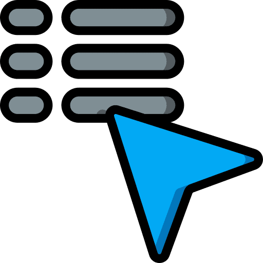 Menu click cursor clicker icon