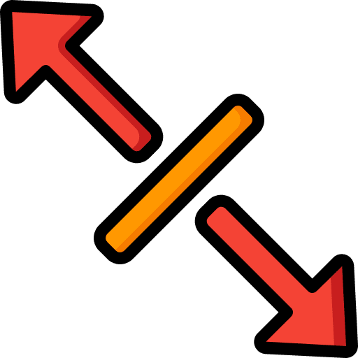 Resize resize diagonally directions icon