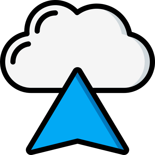 Cloud point pointer internet icon