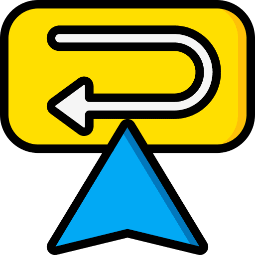Cursor back pointer mouse icon