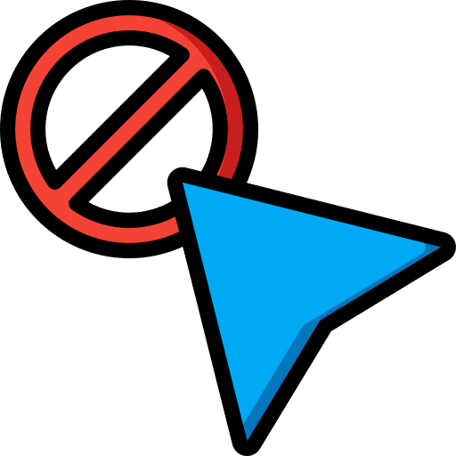 Block block cursor arrow icon