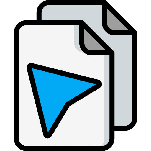 Files drag arrow files icon