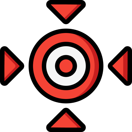 Target direction ui arrows icon