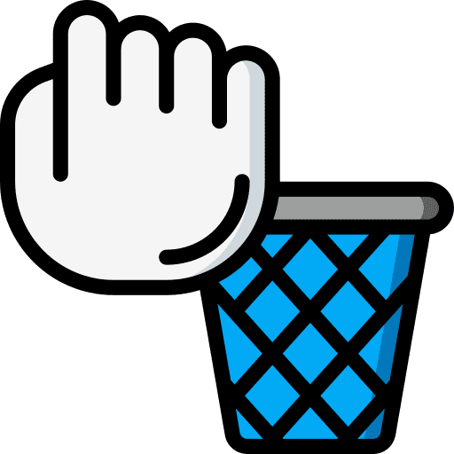 Trash drag ui bin icon