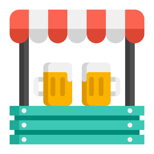 Market beer drink shop icon
