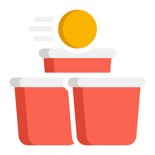 Beer pong party birthday and party gaming icon