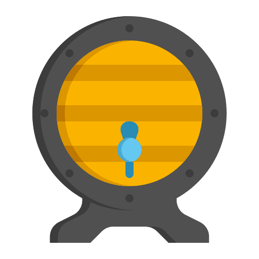 Cask pub water cask icon