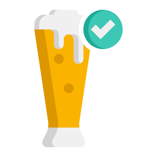 Glass alcoholic drink mug food and restaurant icon