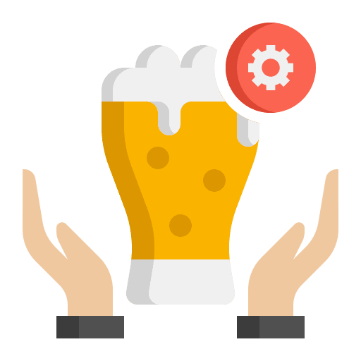 Brewing pint food brewing icon