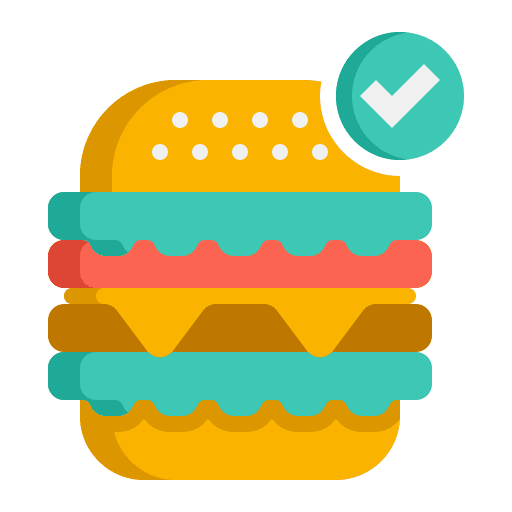 Burger junk food beef menu icon