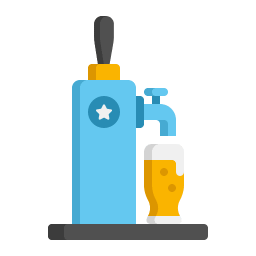 Beer tap beer drink food and restaurant icon