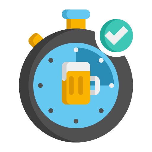 Happy hour beer drink pint icon