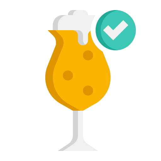 Tulip glass beer bar alcoholic drinks icon