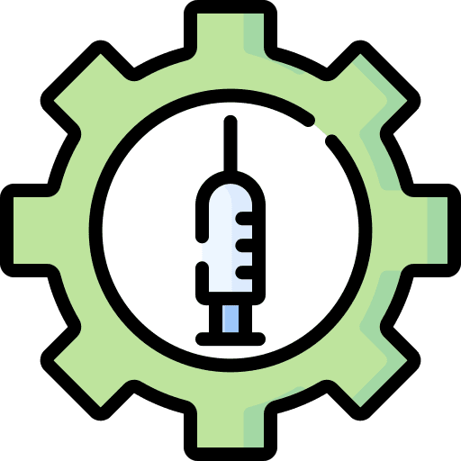 Development syringe testing injection icon