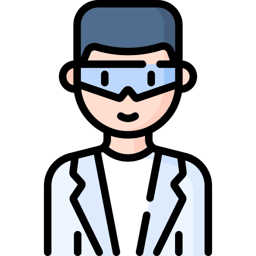 Scientist education science laboratory icon