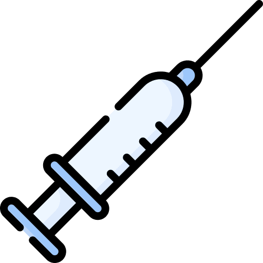 Syringe anesthesia syringe injection icon