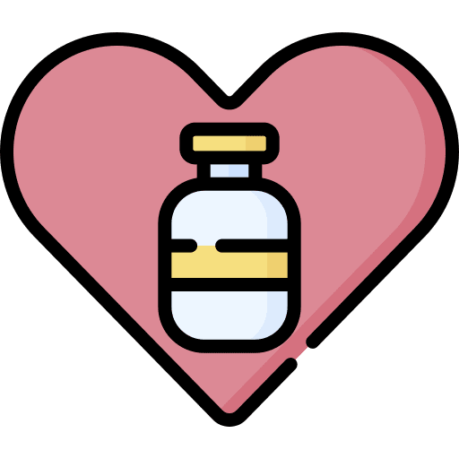 Vaccine heart drugs hospital icon